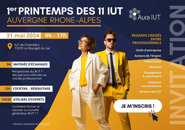 1er Printemps des IUT Auvergne Rhône-Alpes - 31 mai 2024 à l'IUT de Chambéry